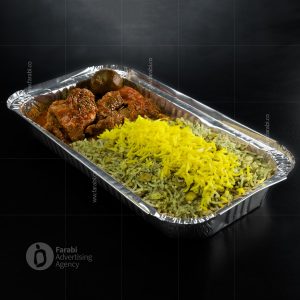 18 پلو باقالا با گوشت کترینگ دارچین اهواز