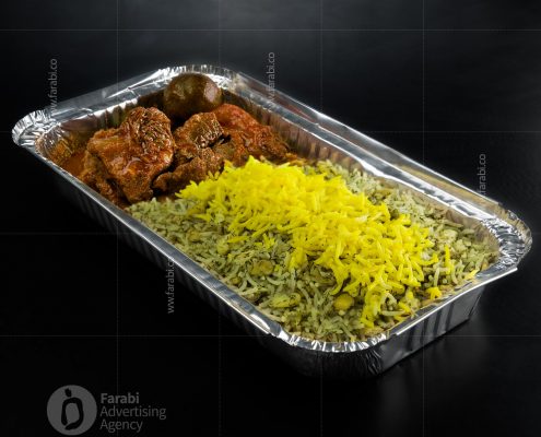 18 پلو باقالا با گوشت کترینگ دارچین اهواز